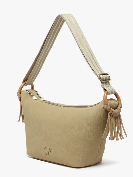 Cross Body Tas Camomille Woomen Groen camomille WCAO03 ander zicht 2